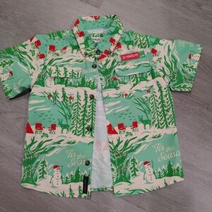 Magellan Outdoors Kids Green Holiday Shirt